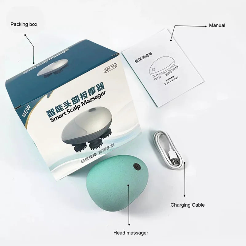 Electric Scalp and Body Massager for Ultimate Relaxation and Stress Relief
