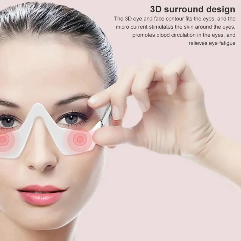 Revitalize Your Eyes: 3D Micro-Current Eye Massager to Reduce Wrinkles, Dark Circles, and Puffiness