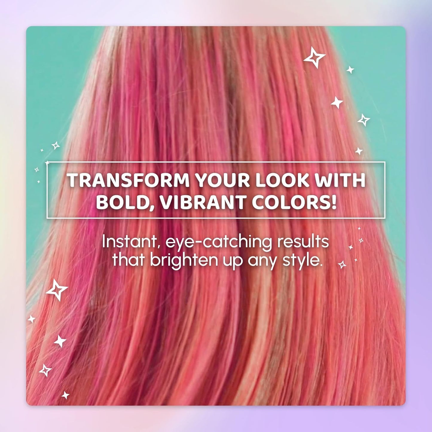 Vibrant Hair Chalk Pens for Kids - 10 Washable Colors for Creative Hairstyles - Ideal Gift for Girls & Teens Ages 6-12!