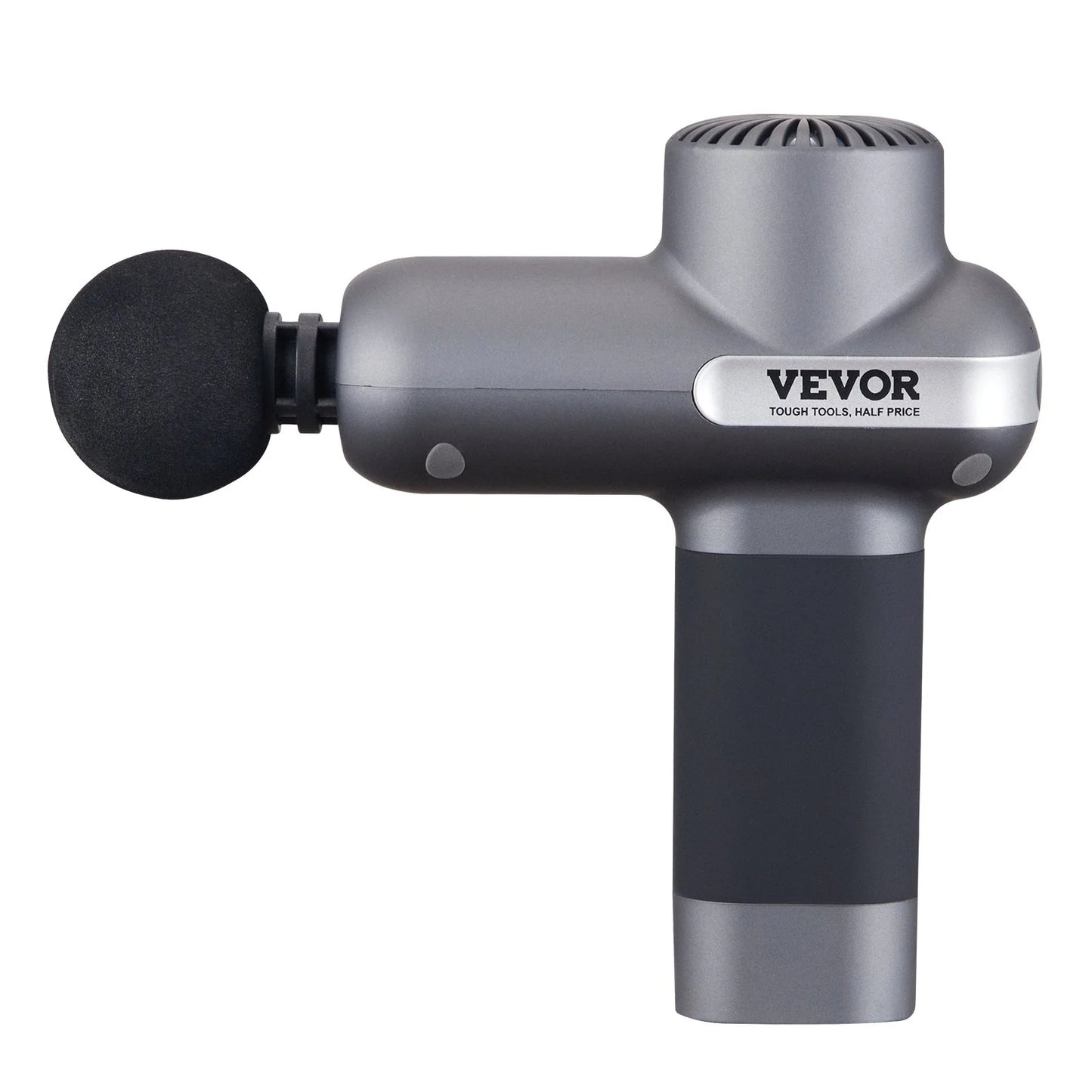 VEVOR Deep Tissue Massage Gun - Percussion Muscle Massager for Athletes with 5 Speeds, 6 Heads & Long-lasting Battery for Pain Relief and Muscle Relaxation