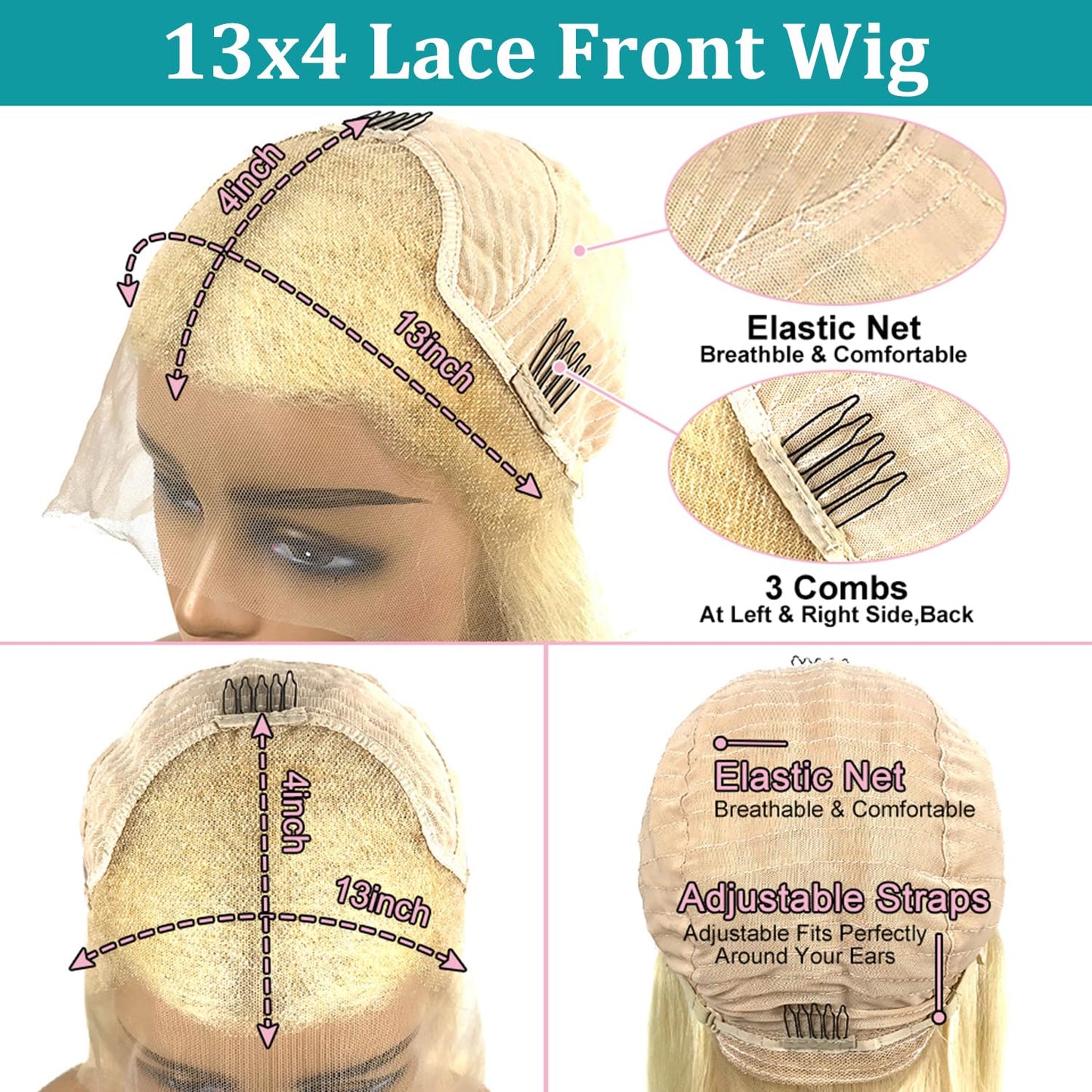 Ash Blonde Human Hair Wigs for White and Black Women Short Dusty Brown Bob Wig 13X4 HD Transparent Lace Frontal Wig 180% Brazilian Hair Preplucked 12 Inches