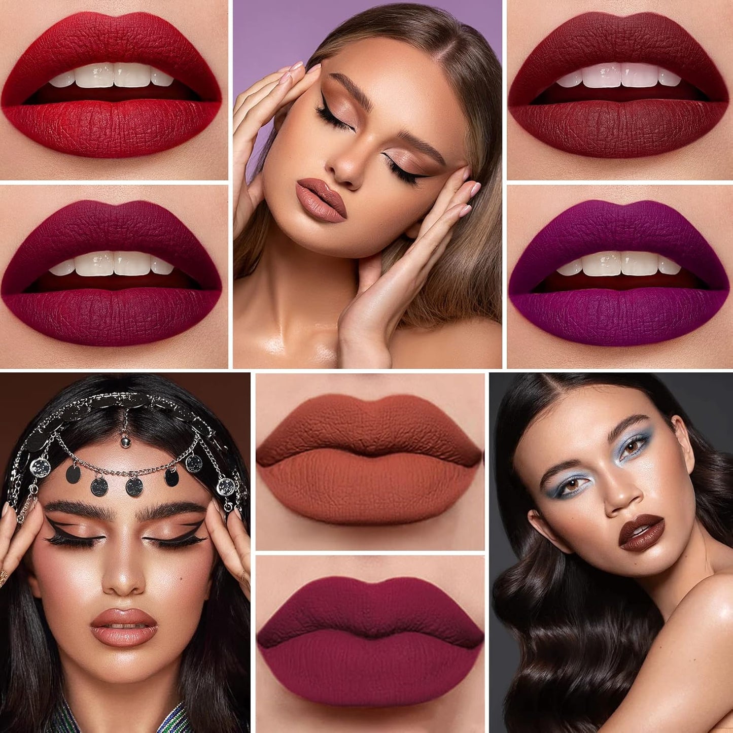 18-Piece Mini Matte Lipstick Set - Long-Lasting Waterproof Velvet Pill Shaped Lip Stains