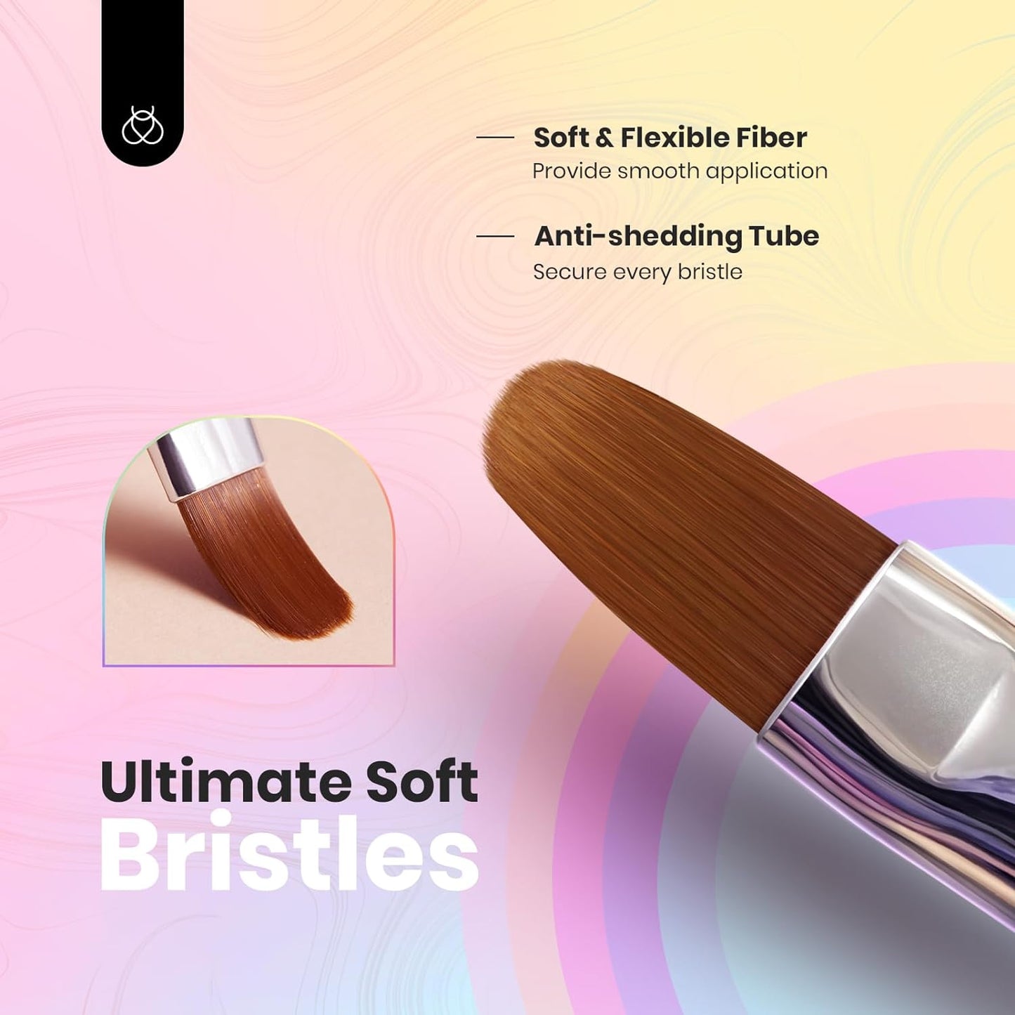 Professional Nail Art Brushes Set - 6 Pcs with Elegant Gray Wood Alloy Handles, Perfect for Salon & DIY Designs, Ideal Valentine's Day Gift for Her