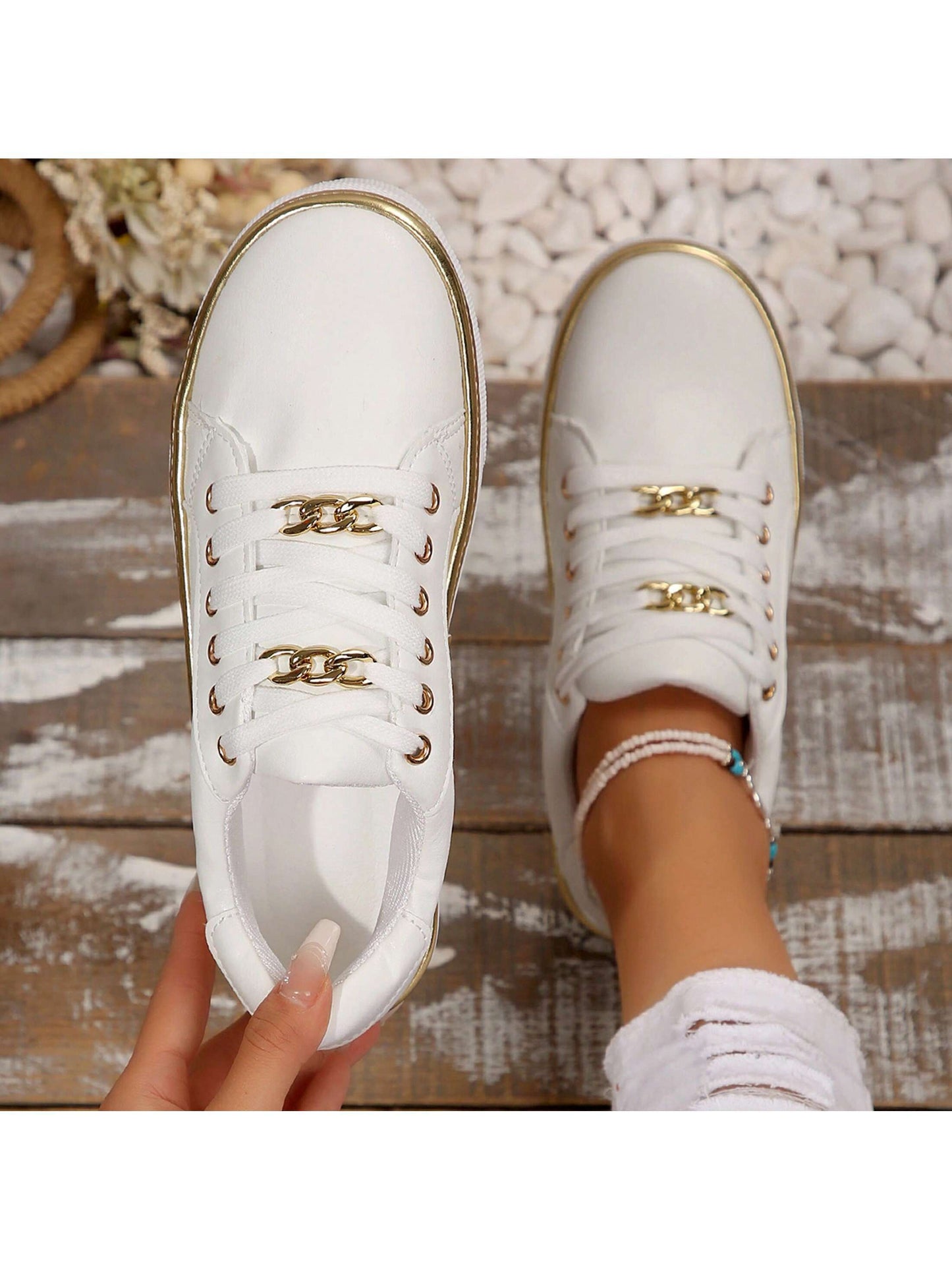 Chic Women's Low Top Canvas Sneakers - Comfortable Everyday Style