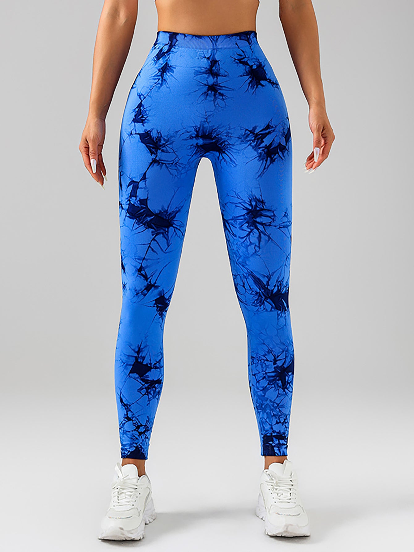 Vibrant Tie Dye Slimming Yoga Leggings - Butt Lifting High Stretch Fitness Pants for Women