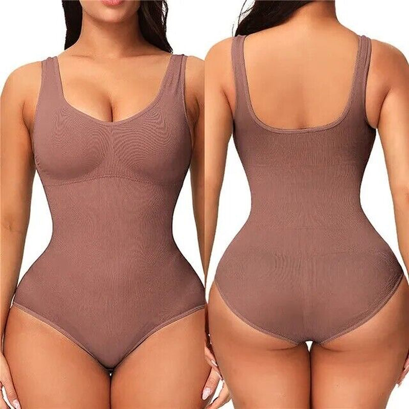 Flawless Fit Women's Seamless Tummy Control Bodysuit - Ultimate Slimming Shapewear
