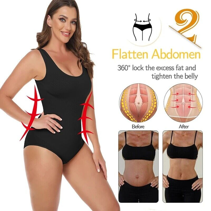 Flawless Fit Women's Seamless Tummy Control Bodysuit - Ultimate Slimming Shapewear