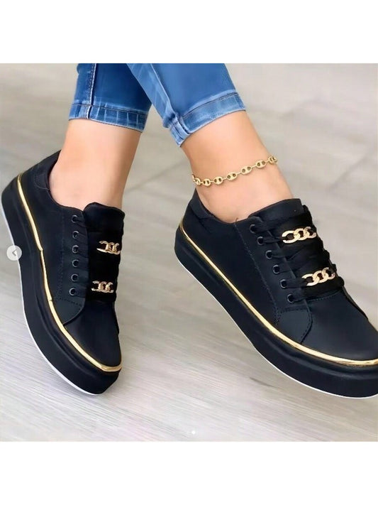 Chic Women's Low Top Canvas Sneakers - Comfortable Everyday Style