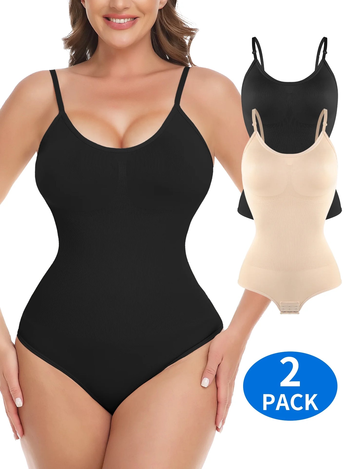 Seamless High Waist Shapewear Bodysuit for Women - Ultimate Tummy Control & Sculpting Body Shaper