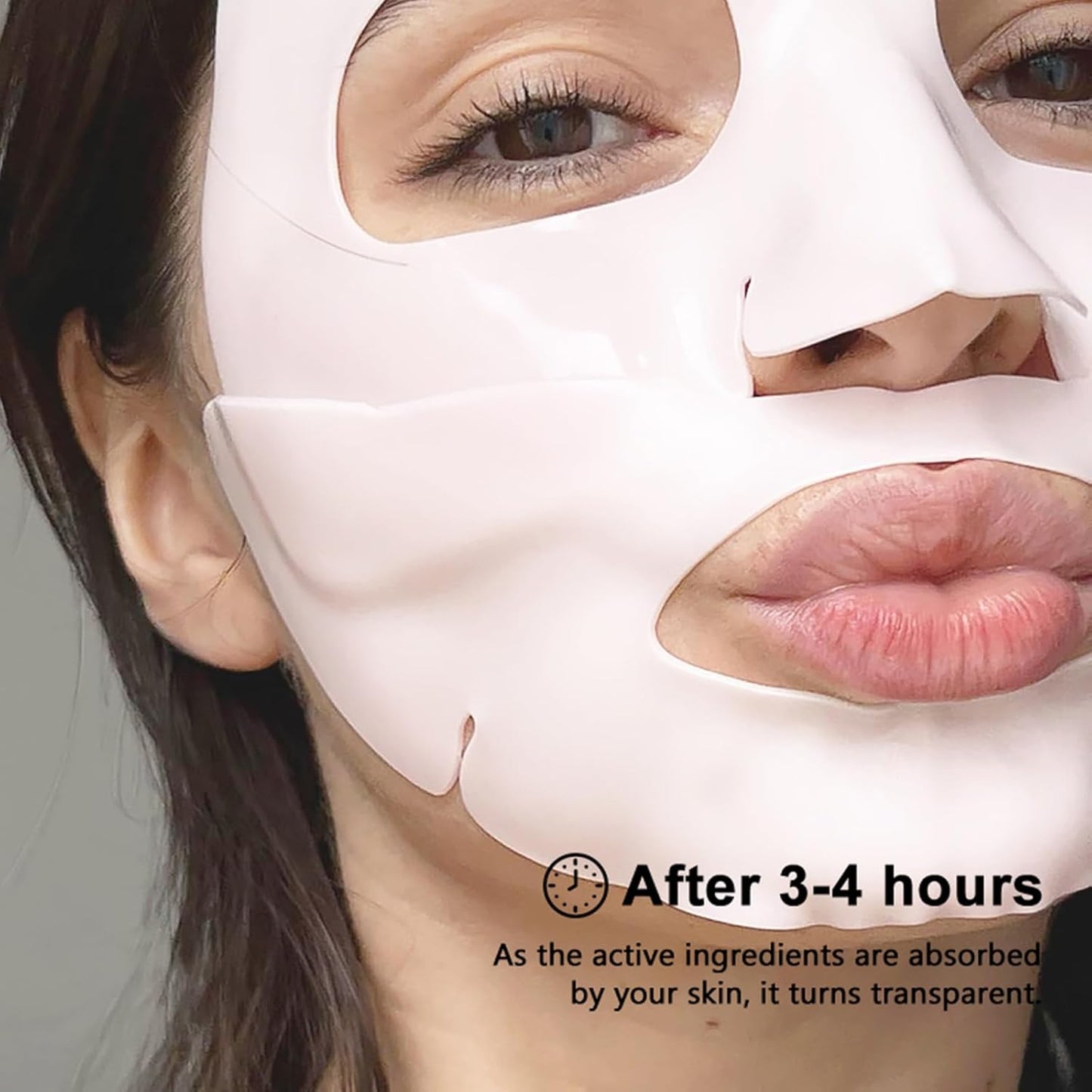 Revitalize Your Skin with Deep Collagen Face Mask - 5 Pack of Bio-Collagen Hydrogel Masks for Firming, Lifting, and Hydration