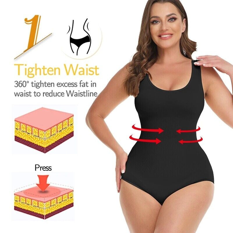 Flawless Fit Women's Seamless Tummy Control Bodysuit - Ultimate Slimming Shapewear