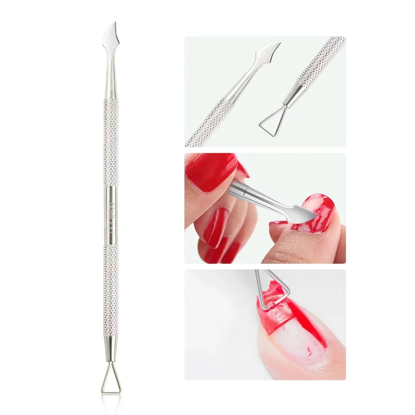 Nailpop Premium Stainless Steel Nail Cutter & Cuticle Remover Kit - Professional Manicure Tool for Perfect Nail Art