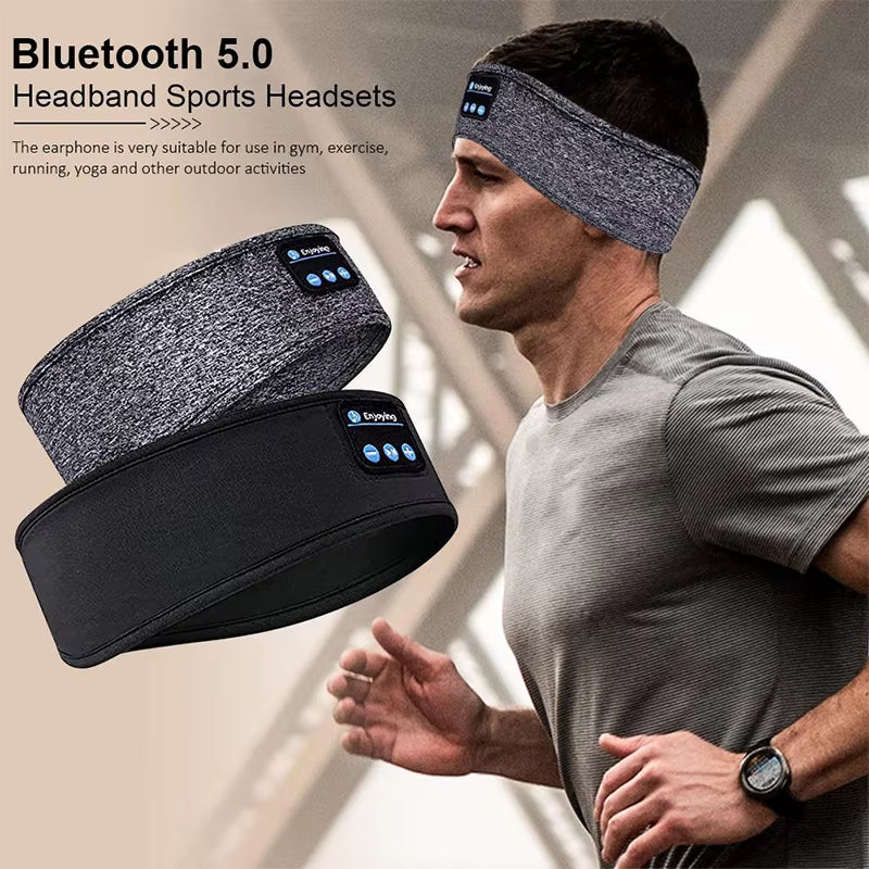 Wireless Bluetooth Sport Sleep Headband Earbuds - Comfortable Eye Mask Headphones with 5.0 Technology