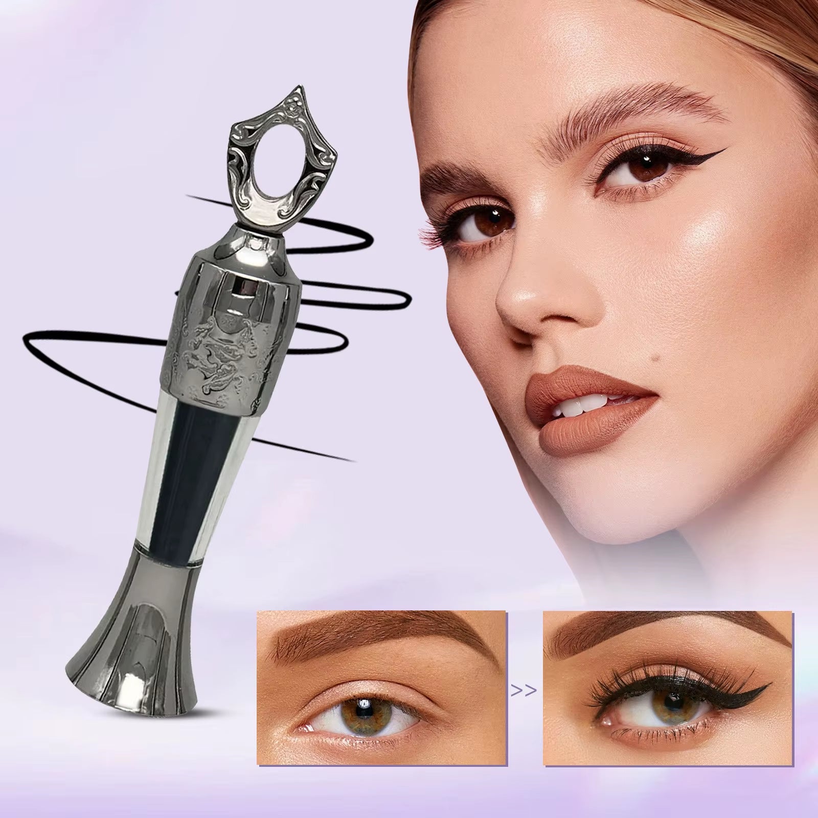 Sheida Natural Black Surma Kajal Kohl - Elegant Gold Embossed Tube, 2ml Eye Makeup Essential