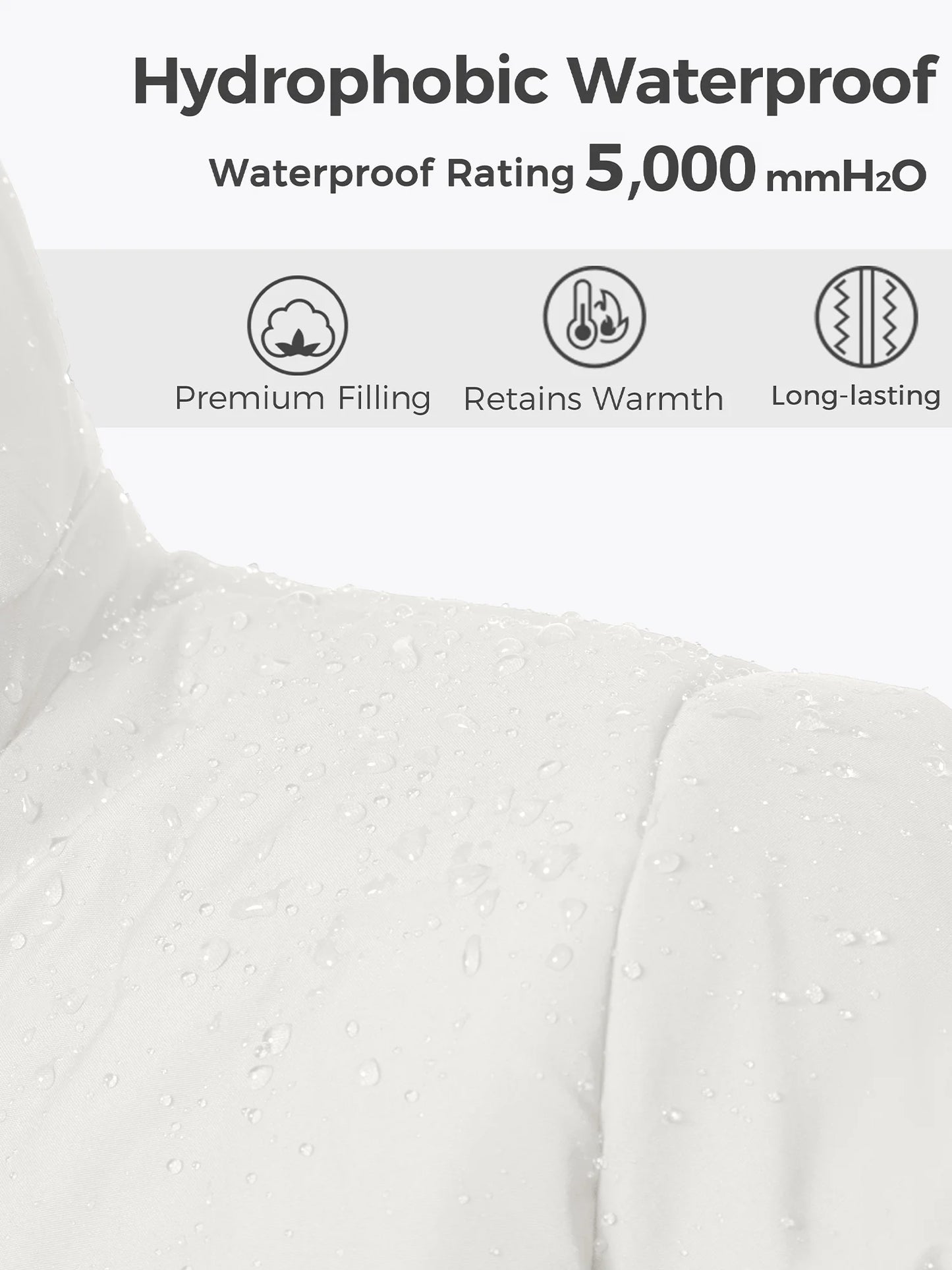 Stylish Women's Thicken Quilted Winter Coat - Beige Puffer Jacket, Size L