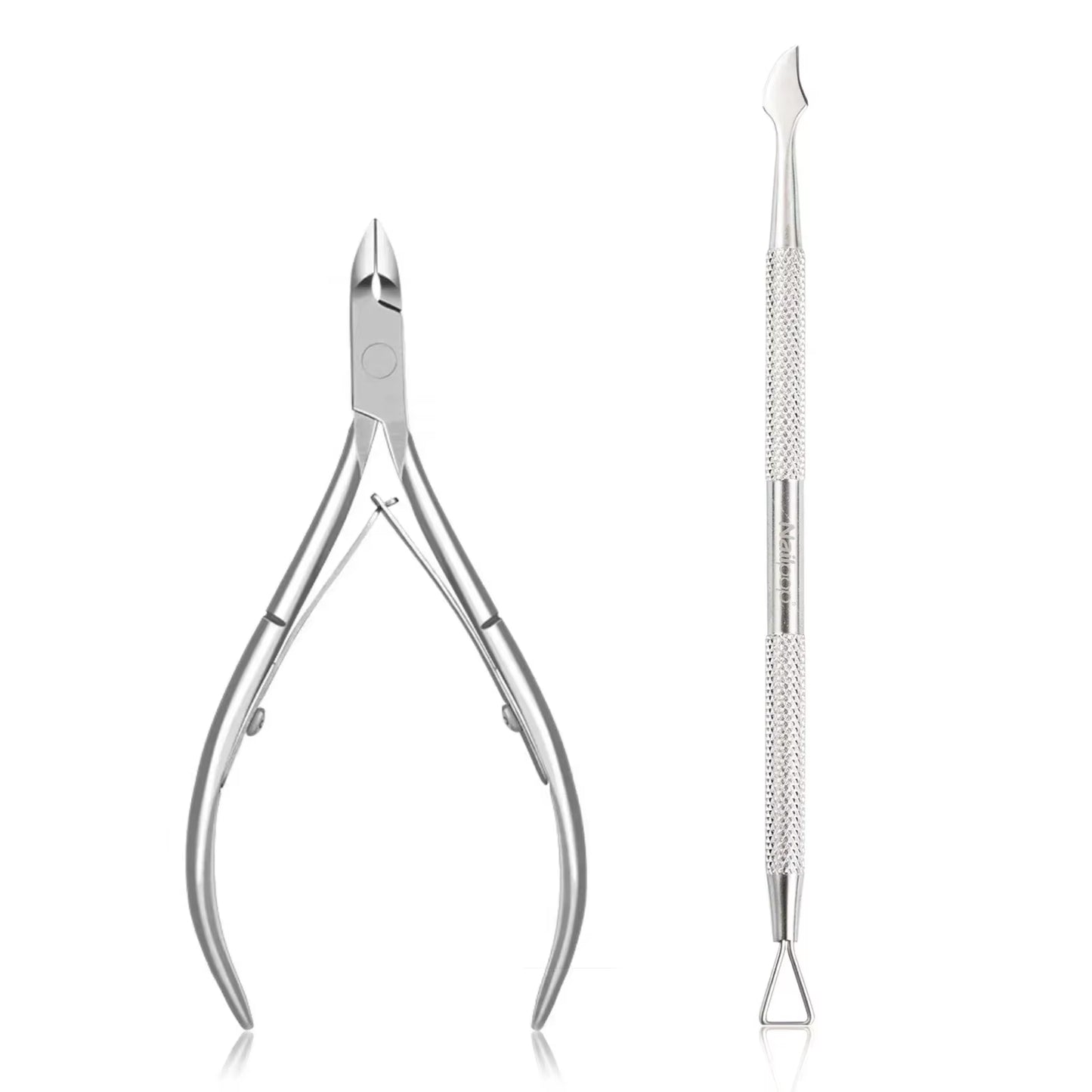 Nailpop Premium Stainless Steel Nail Cutter & Cuticle Remover Kit - Professional Manicure Tool for Perfect Nail Art