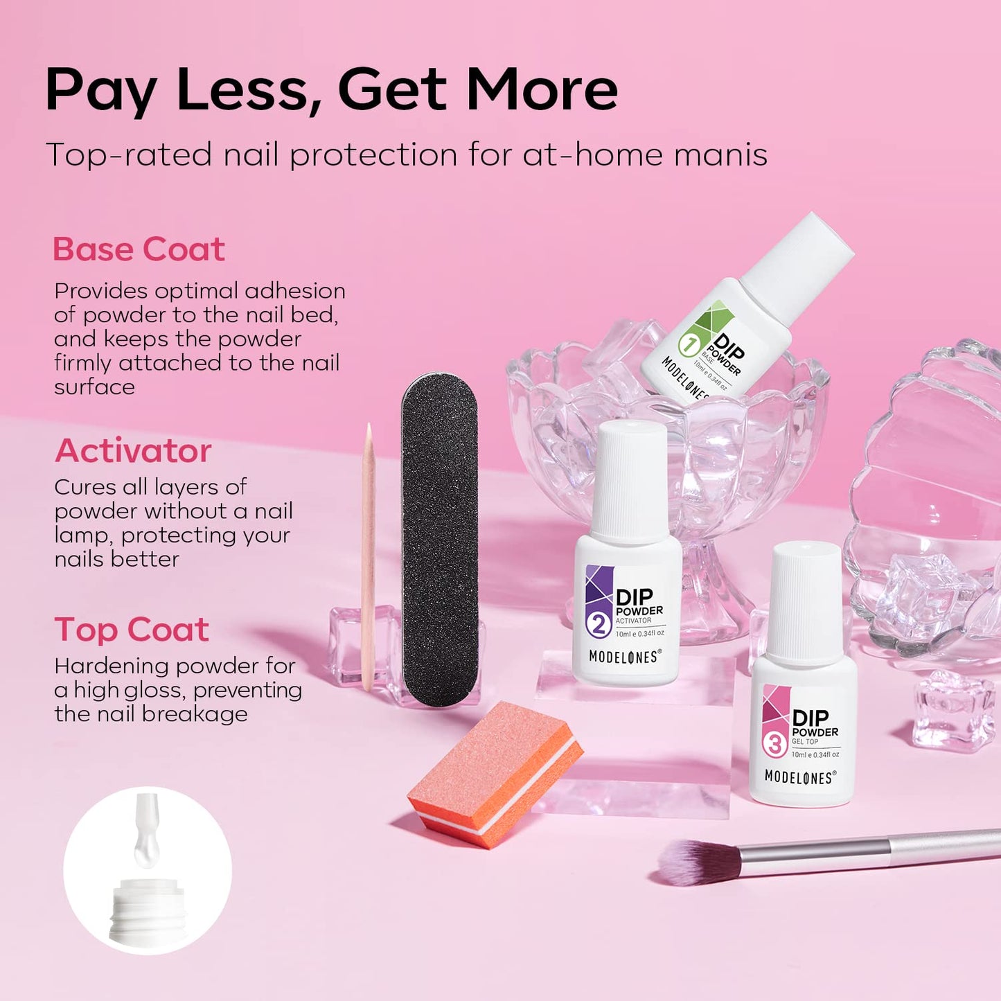 Ultimate Dip Powder Nail Kit - 4 Vibrant Glitter Colors, Essential Liquids & Tools for Stunning DIY Manicures - Perfect Mother's Day Gift!