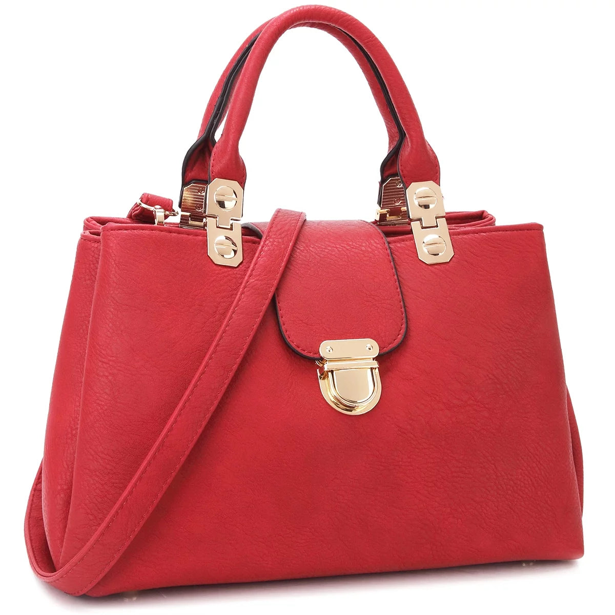 Stylish Vegan Leather Women’s Satchel Handbag - Versatile Medium Tote & Shoulder Bag