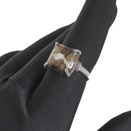 2.7g Seymchan Pallasite Olive Meteorite S925 Silver ring Specimen Natural Meteorite Material Handmade ring Collection- LB084