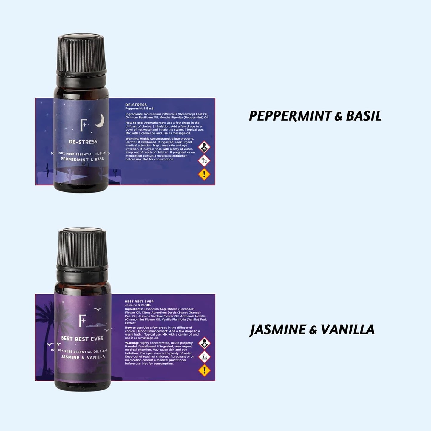 Sleep Bliss Essential Oils Set | 6 Pure Essential Oil Blends for Diffusers - Lavender, Rosemary & Peppermint for Ultimate Relaxation